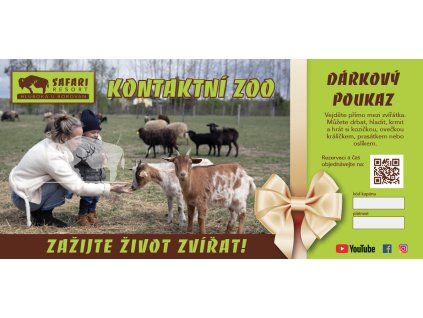 darkovy voucher kontaktní zoo